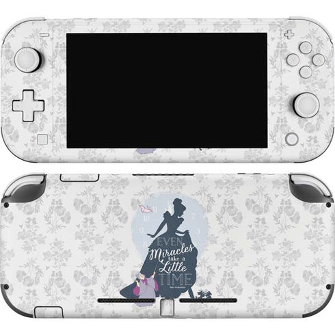 Disney Cinderella Miracles Take Time Silhouette Nintendo Switch Lite Skin